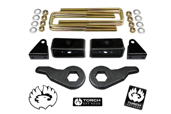 TORCH 3 Front 2 Rear Lift Leveling Kit- Best for 2009 Silverado 2500hd